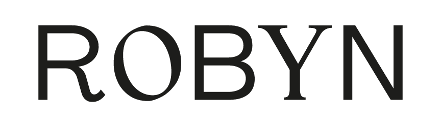 Robyn Uppercase Logo in Black