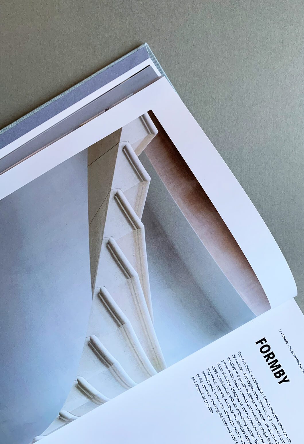 double page spread from luxury coffee table book