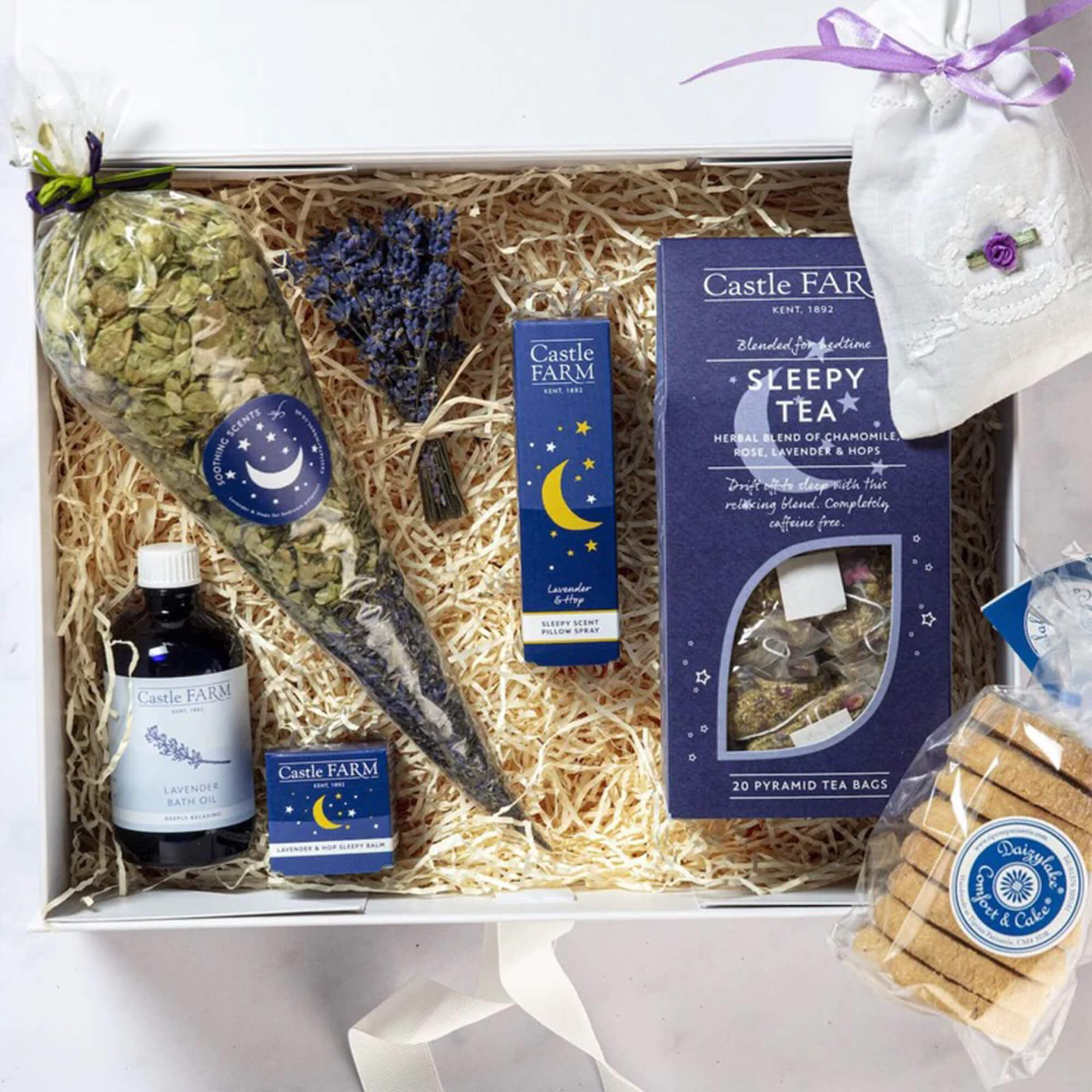 Castle farm hamper with designed product pacakging