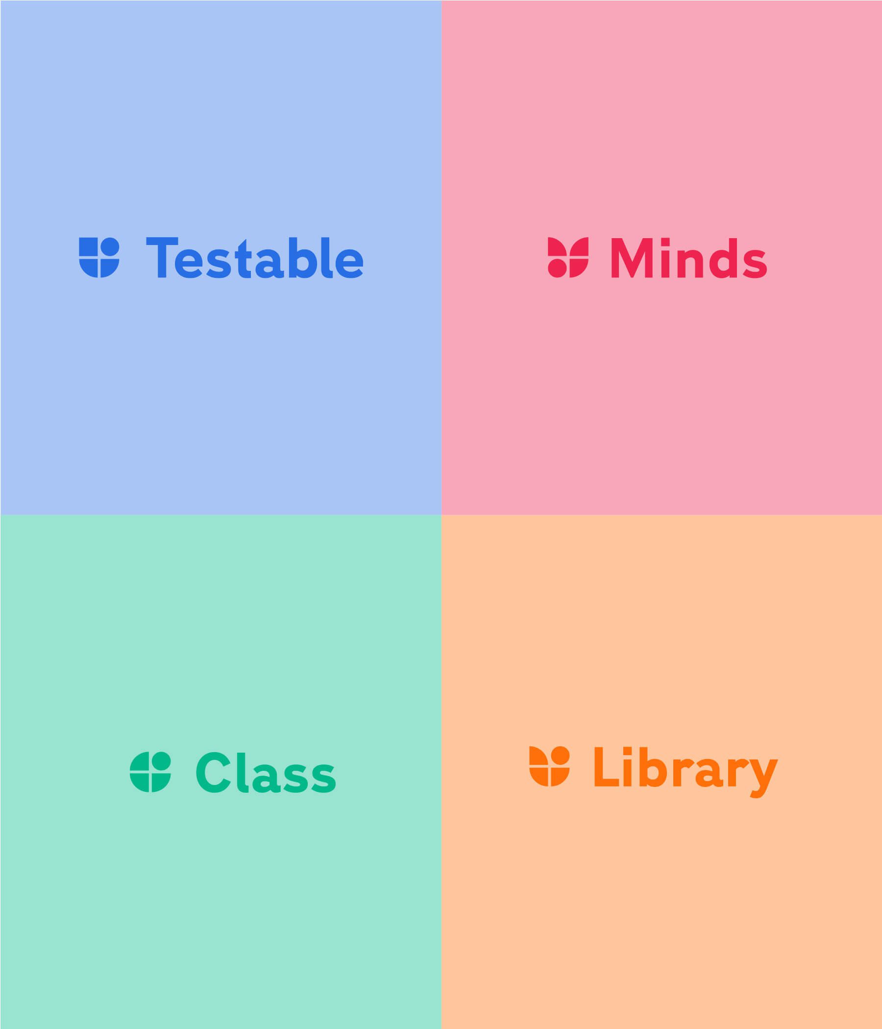Testable sub brand logos