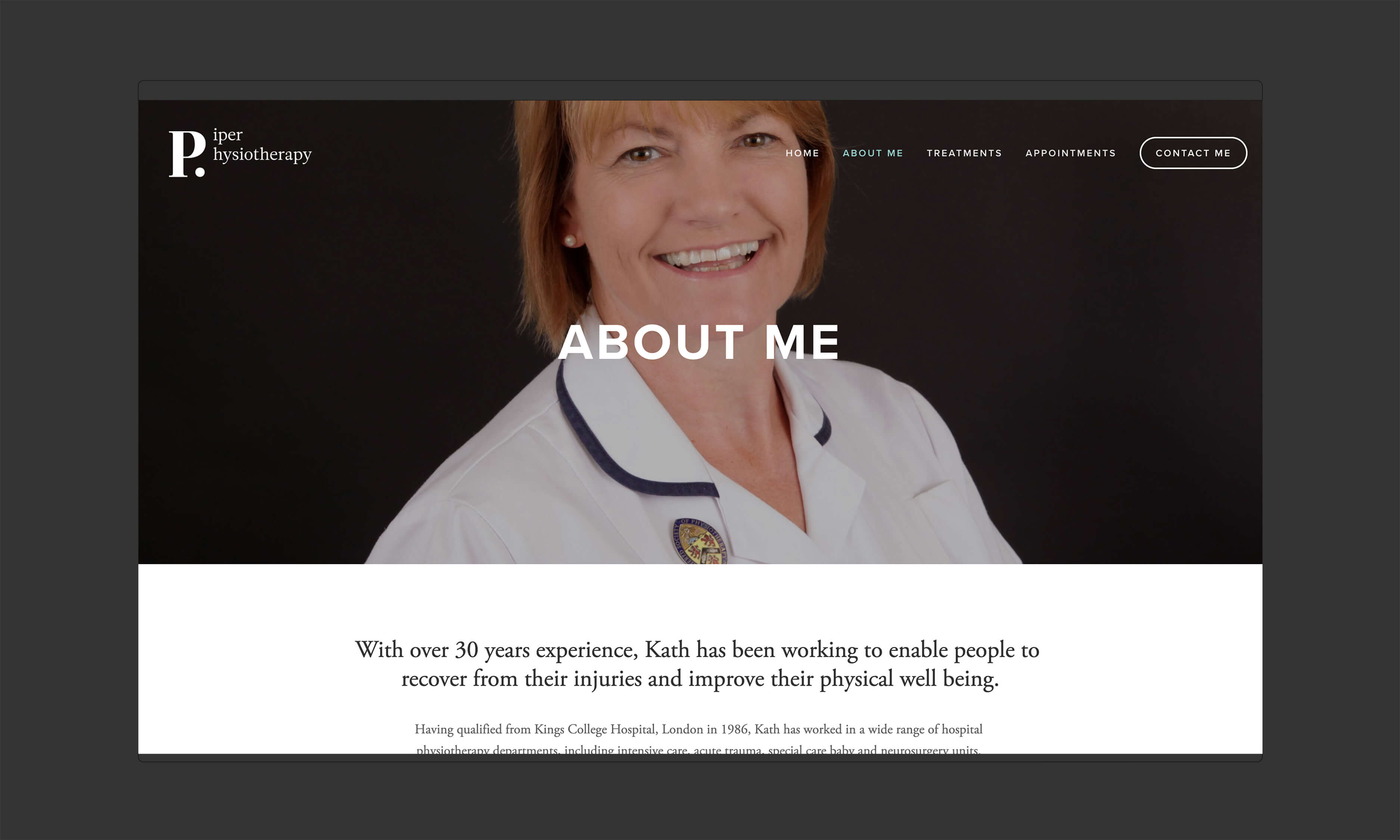 Physiotherapy website design