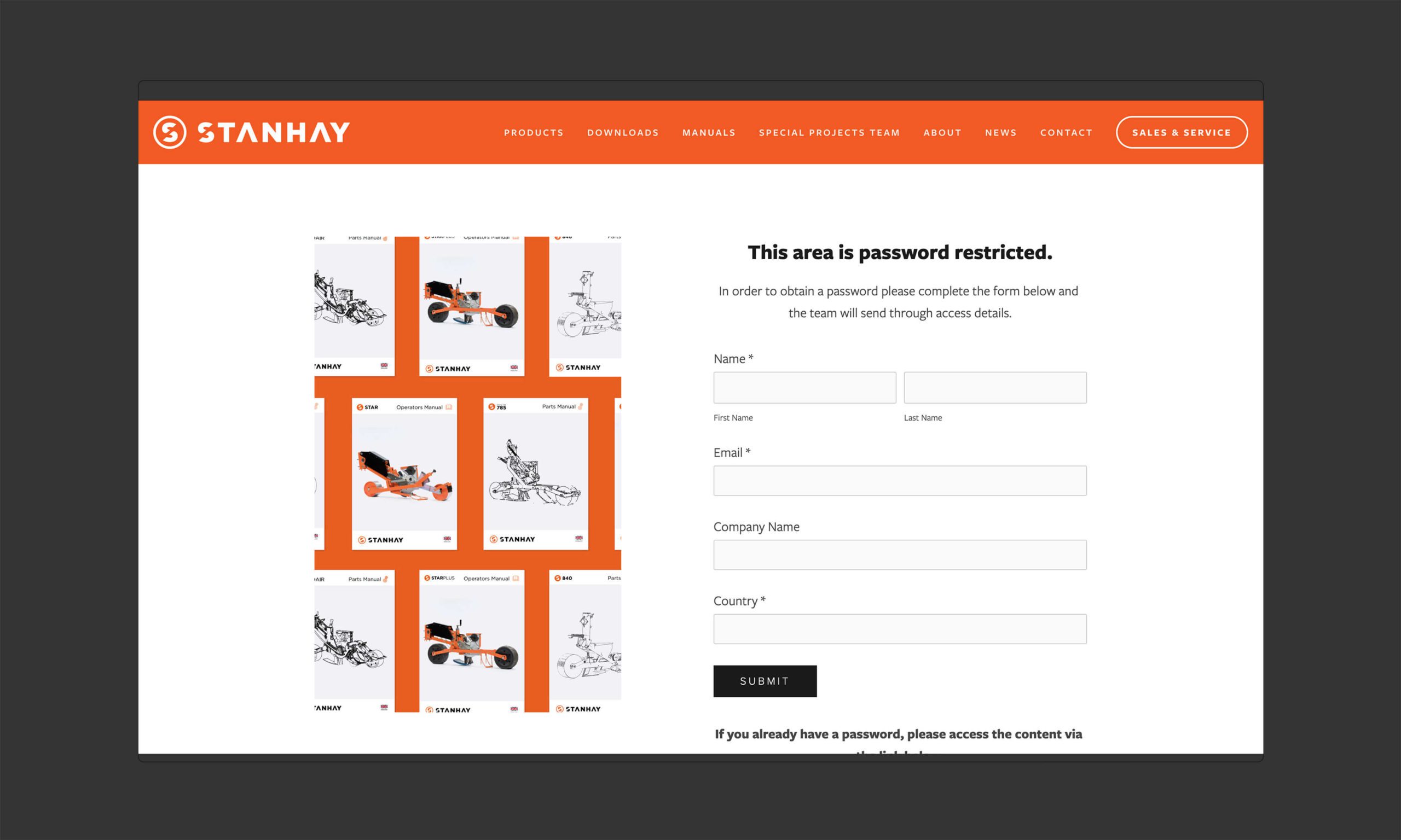 Stanhay Agriculture Website Design