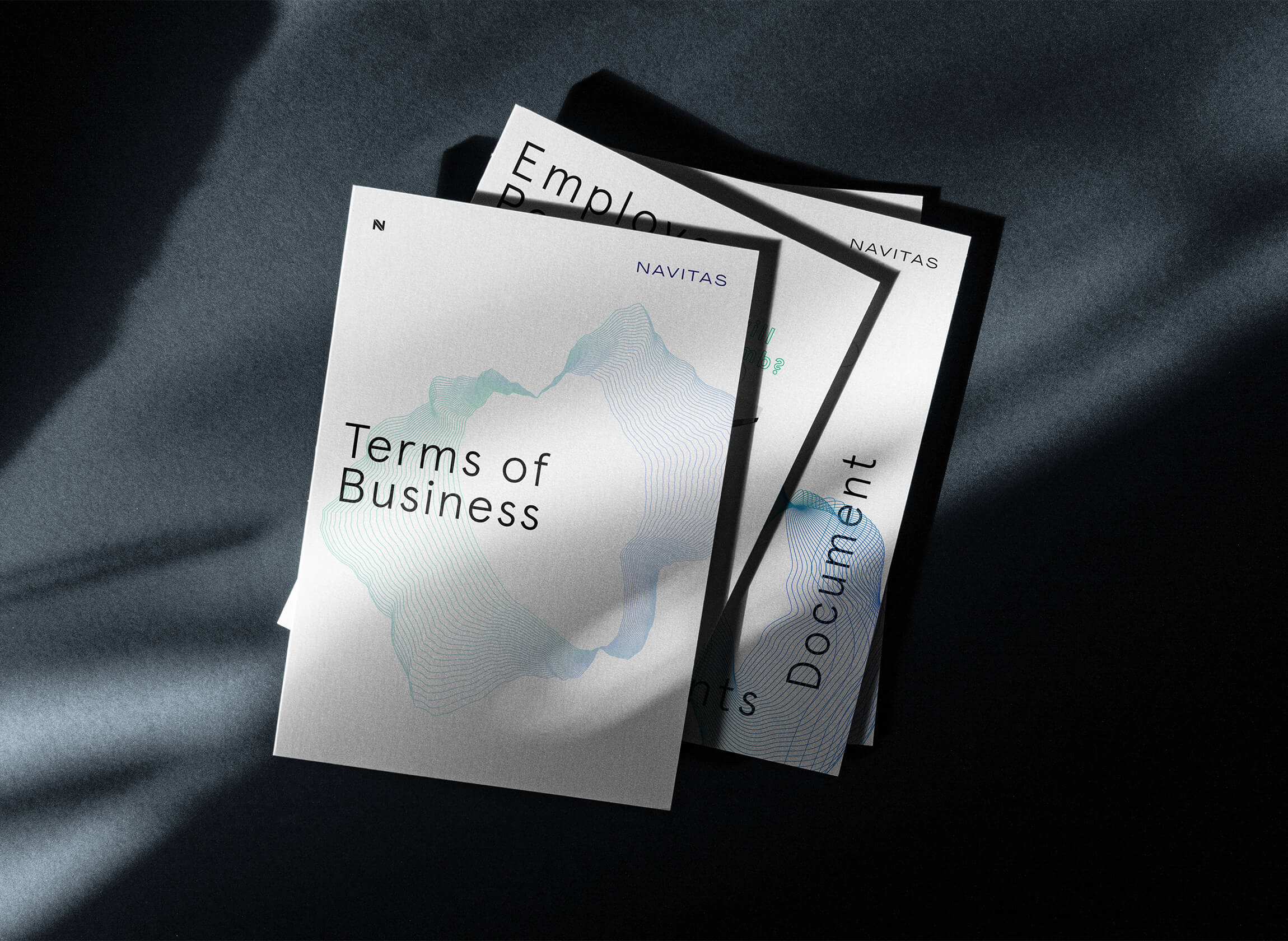 Print design for recruitment company brochures