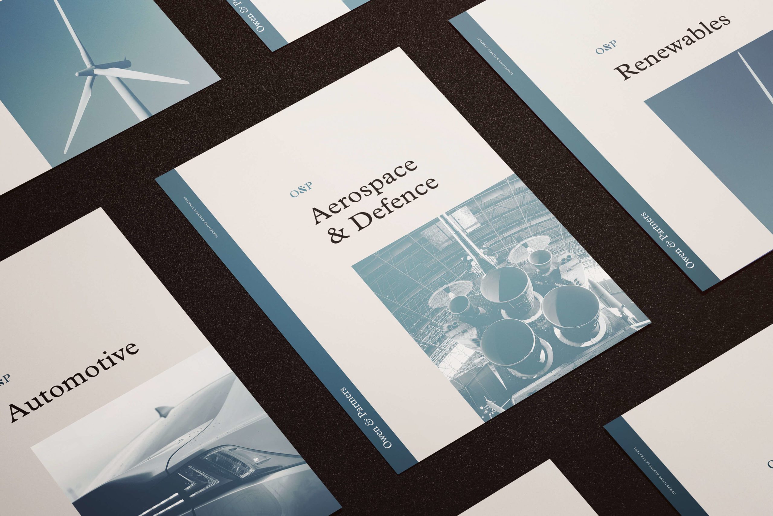 Consultancy brand identity brochures